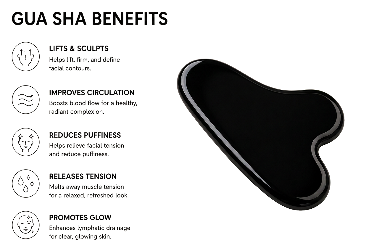 Black Obsidian Gua Sha benefits overview